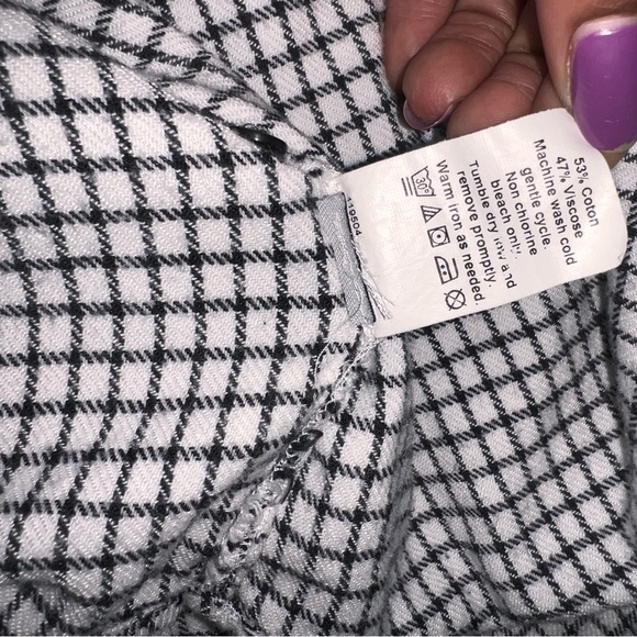 Madewell🦎Bell Sleeve Windowpane Button Down 🌵 - Picture 5 of 6